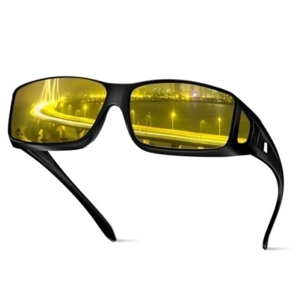 Night Driving Glasses for Men Women Fit Over Sunglasses Anti Glare Polarized HD